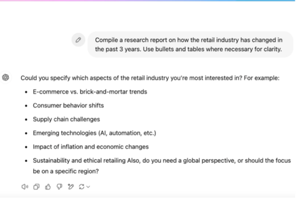 Open AI chat